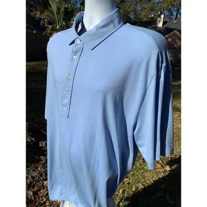 POLO Golf Shirt RALPH LAUREN Mens SOFT Stretch Isle - 2XL Blue